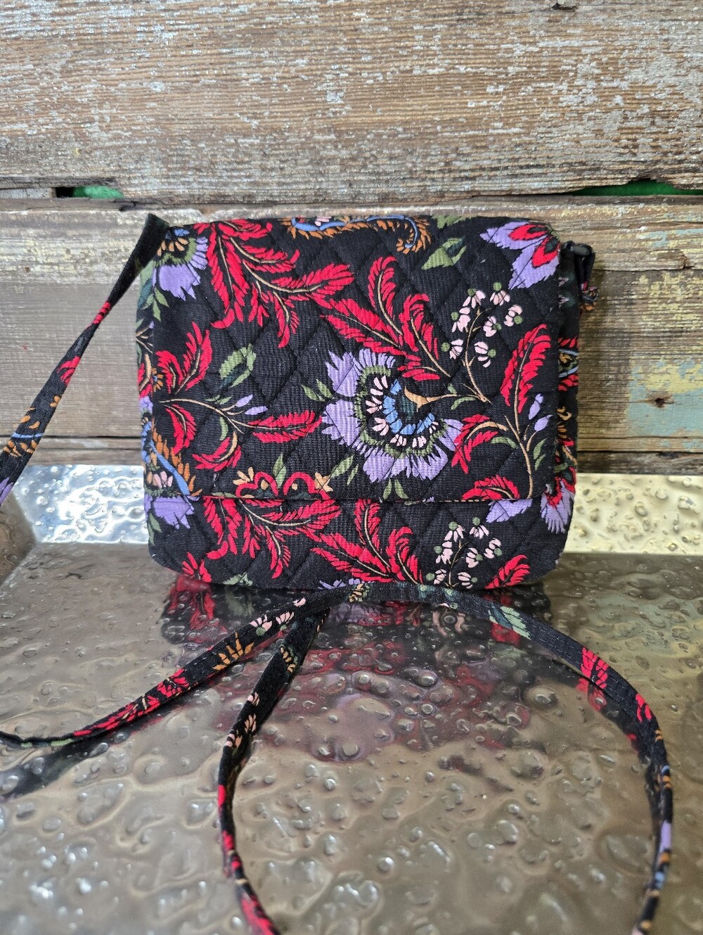 Vera Bradley Venetian Paisley Small Flap Hipster Crossbody